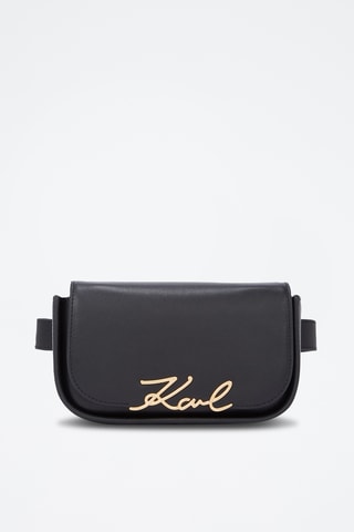 Sac banane en cuir - Noir