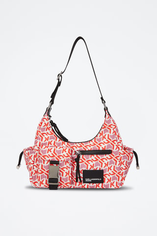 Sac porté épaule - Orange et rose