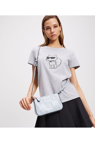Sac bandoulière en cuir - Ciel