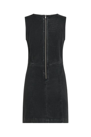 Robe droite en jean - Noir