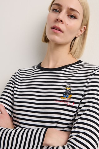 T-shirt en coton biologique Donald Disney - Noir