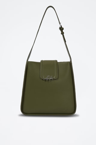 Bolso de piel - Verde oscuro