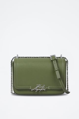 Sac bandoulière en cuir - Vert foncé