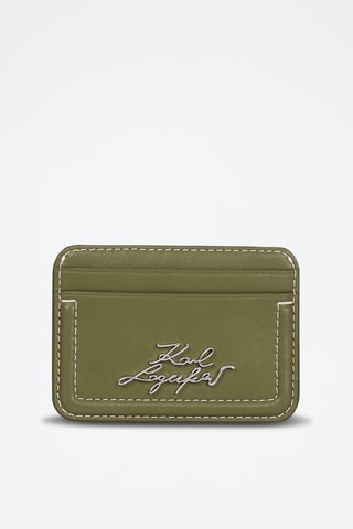 Porte-cartes en cuir - Vert