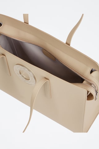 Cabas en cuir - Beige