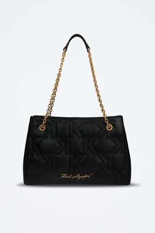 Sac porté épaule en cuir - Noir