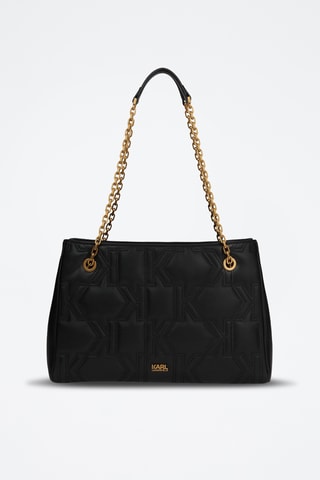Sac porté épaule en cuir - Noir