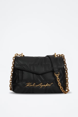Sac bandoulière en cuir - Noir