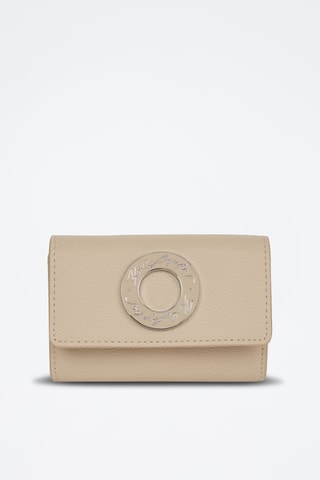 Portefeuille en cuir - Beige