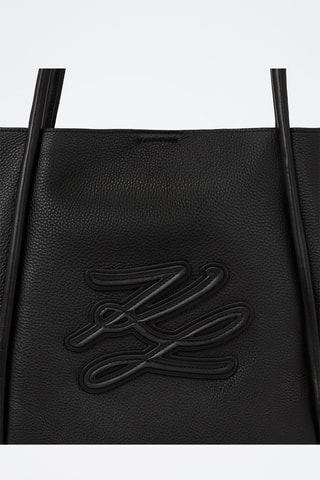 Sac porté épaule en cuir - Noir