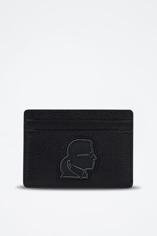 Porte-cartes en cuir - Noir