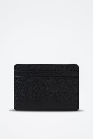 Porte-cartes en cuir - Noir