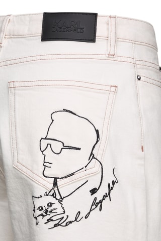 Short en jean - Ecru