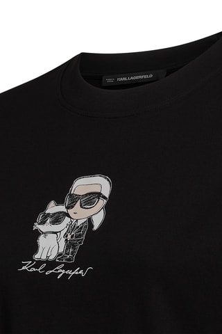 Robe t-shirt en coton biologique - Noir