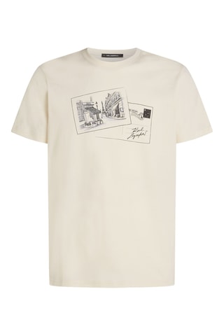 T-shirt en coton biologique - Beige