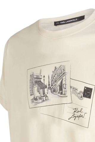 T-shirt en coton biologique - Beige