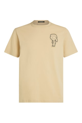T-shirt en coton biologique - Beige