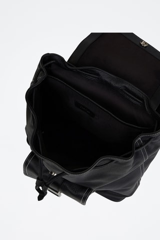Sac à dos en cuir - Noir