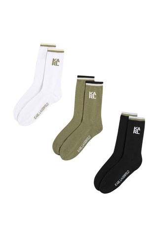 3 paires de chaussettes - Noir et blanc
