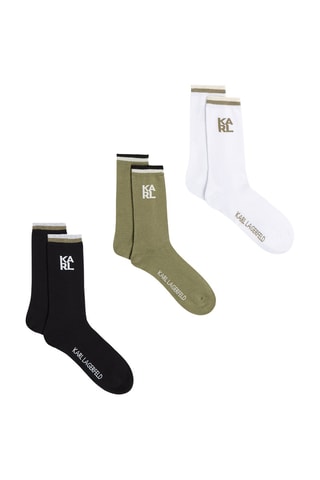 3 paires de chaussettes - Noir et blanc