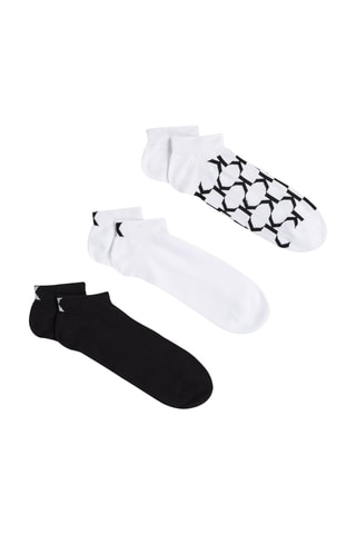 3 paires de socquettes - Noir et blanc