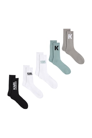 5 paires de chaussettes - Blanc et vert