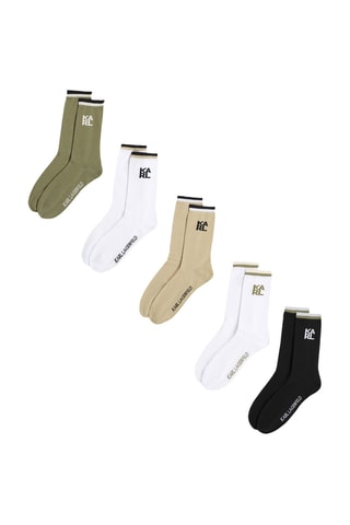 5 paires de chaussettes - Noir et blanc