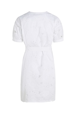 Robe droite en broderie anglaise - Blanc