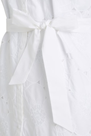 Robe droite en broderie anglaise - Blanc