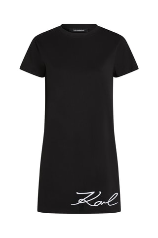 Robe t-shirt en coton biologique - Noir