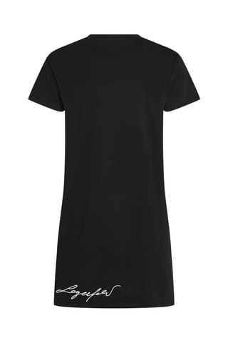 Robe t-shirt en coton biologique - Noir