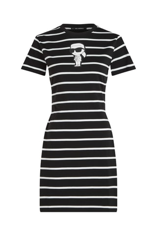 Robe t-shirt en coton biologique - Noir