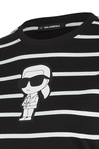 Robe t-shirt en coton biologique - Noir
