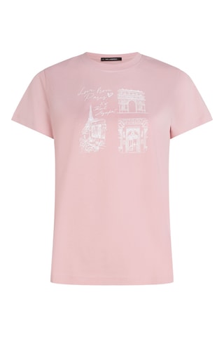 T-shirt en coton biologique - Rose poudré