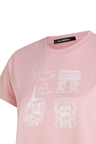 T-shirt en coton biologique - Rose poudré