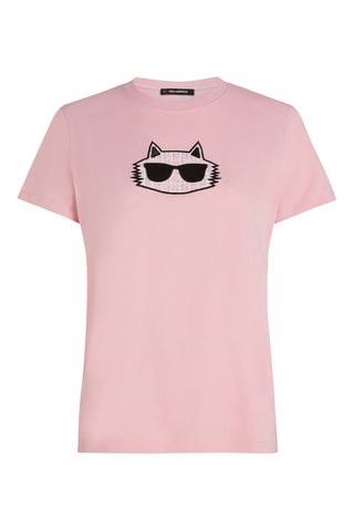 T-shirt en coton biologique - Rose poudré