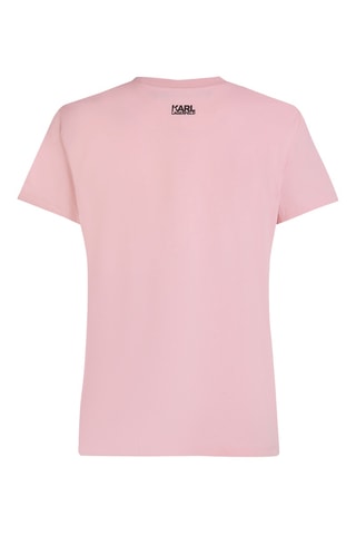 T-shirt en coton biologique - Rose poudré