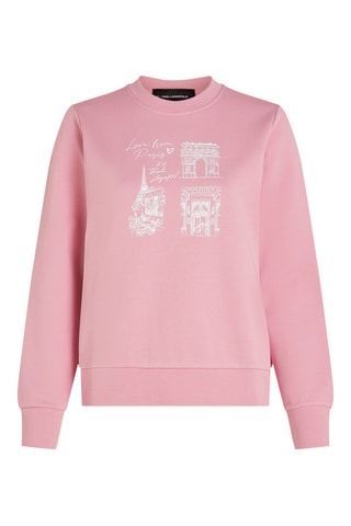 Sweat en coton biologique - Rose