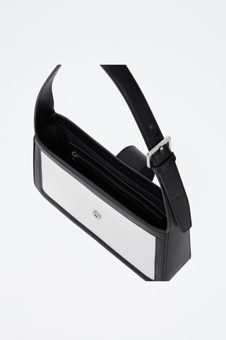 Sac porté épaule en cuir - Blanc