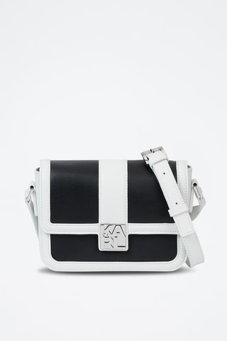 Sac bandoulière en cuir - Noir