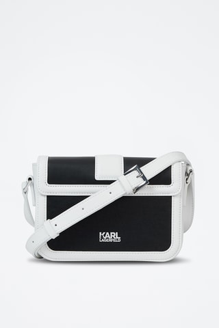 Sac bandoulière en cuir - Noir