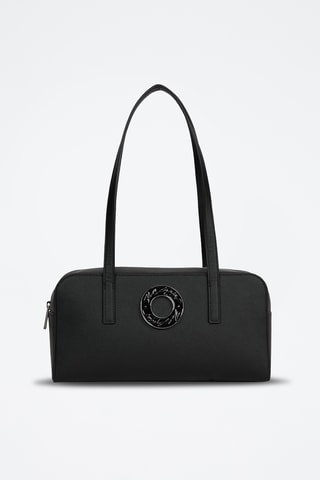 Sac porté épaule en cuir - Noir
