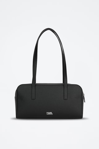 Sac porté épaule en cuir - Noir