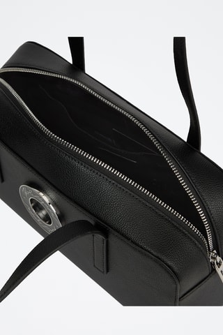 Sac porté épaule en cuir - Noir