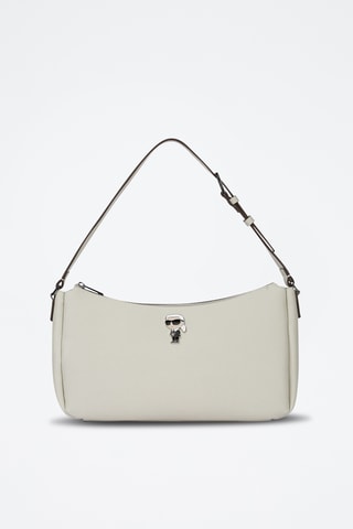 Sac porté épaule en cuir - Ecru