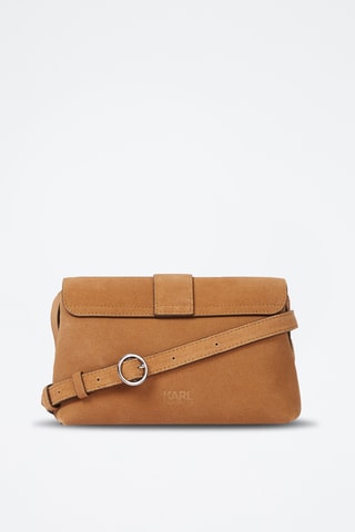 Sac bandoulière en nubuck - Camel
