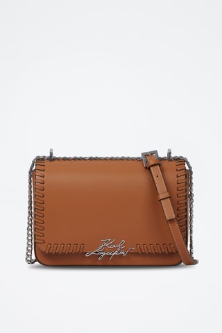 Sac bandoulière en cuir - Marron clair