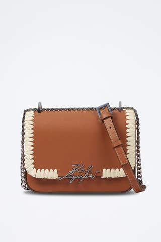 Sac bandoulière en cuir - Marron clair