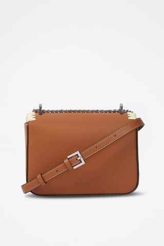 Sac bandoulière en cuir - Marron clair
