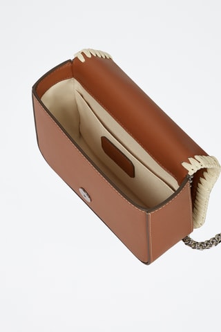 Sac bandoulière en cuir - Marron clair
